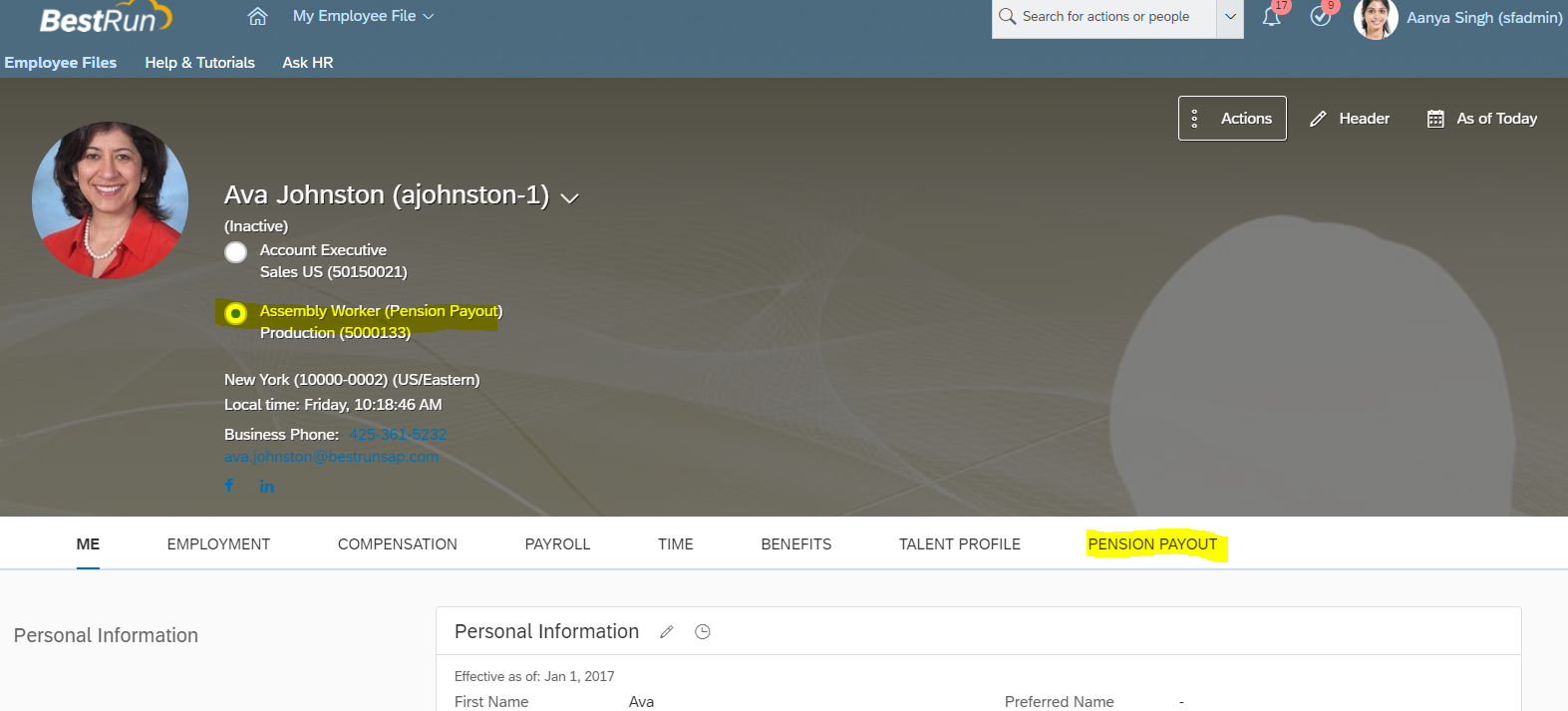 Pension Payout Employee Profile Screen.png