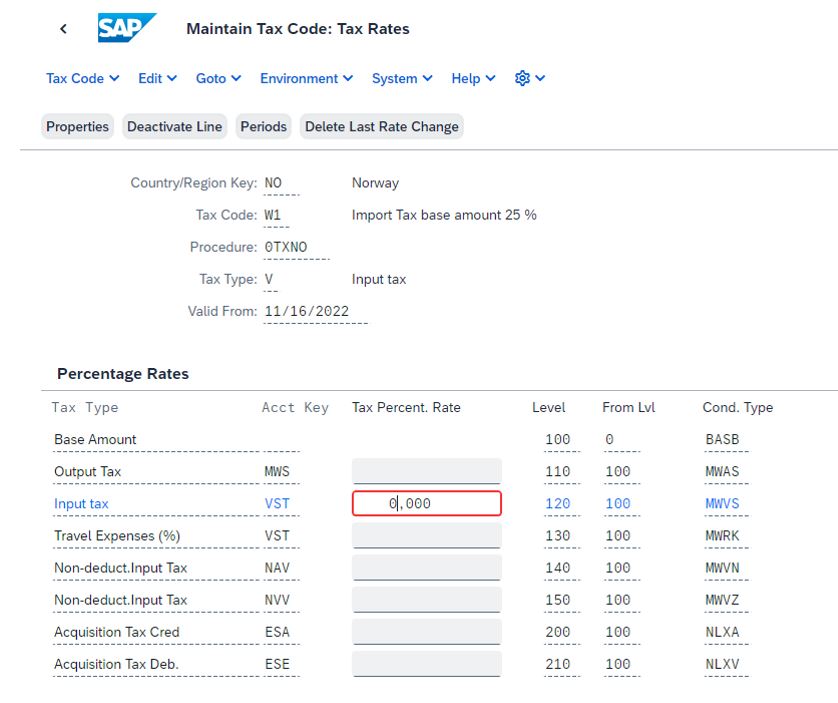 Maintain Tax Rate W1