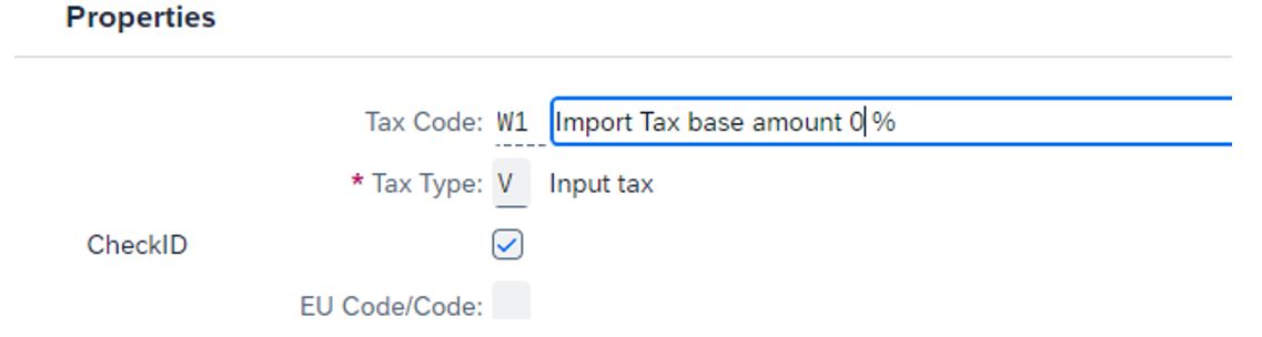 Description change