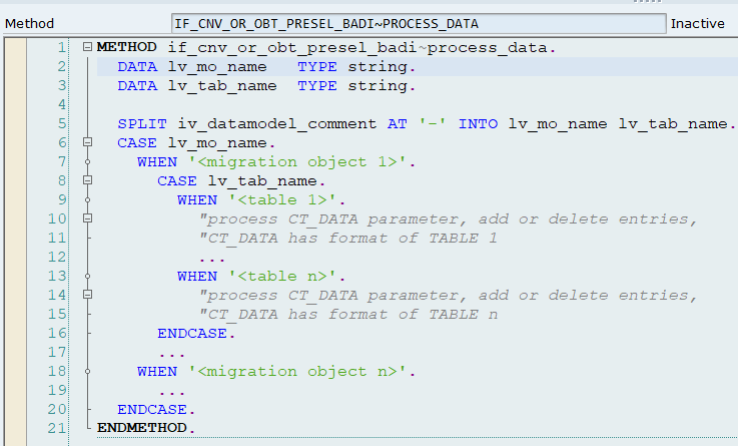 Method - Sample coding