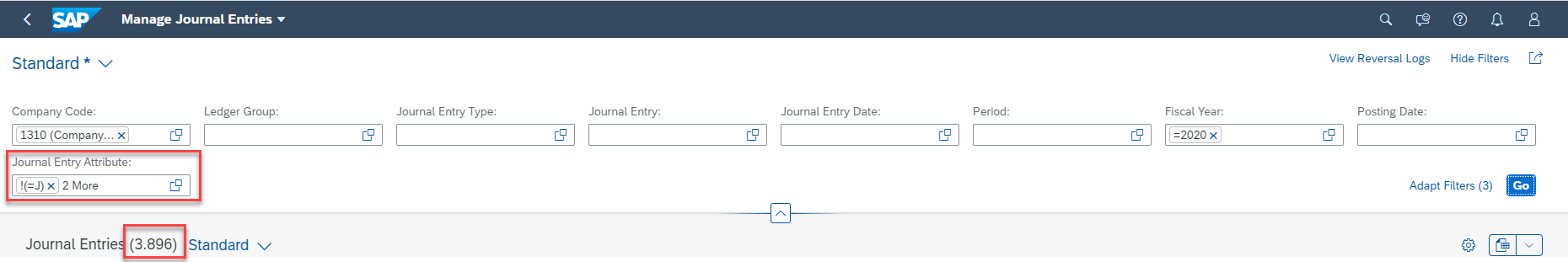 Default filter