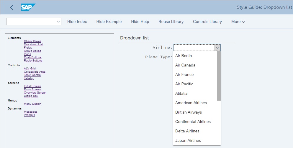 Transaction BIBS, when using SAP Belize theme