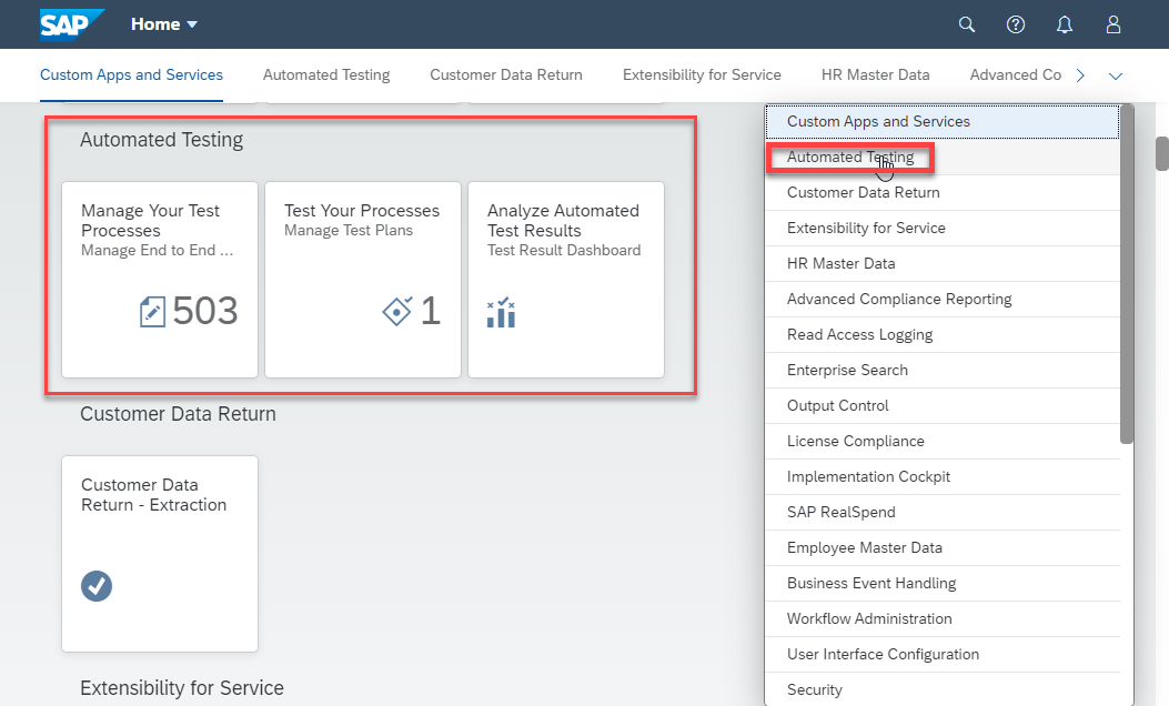 Automated Testing group