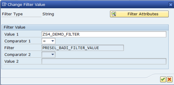 Change filter value