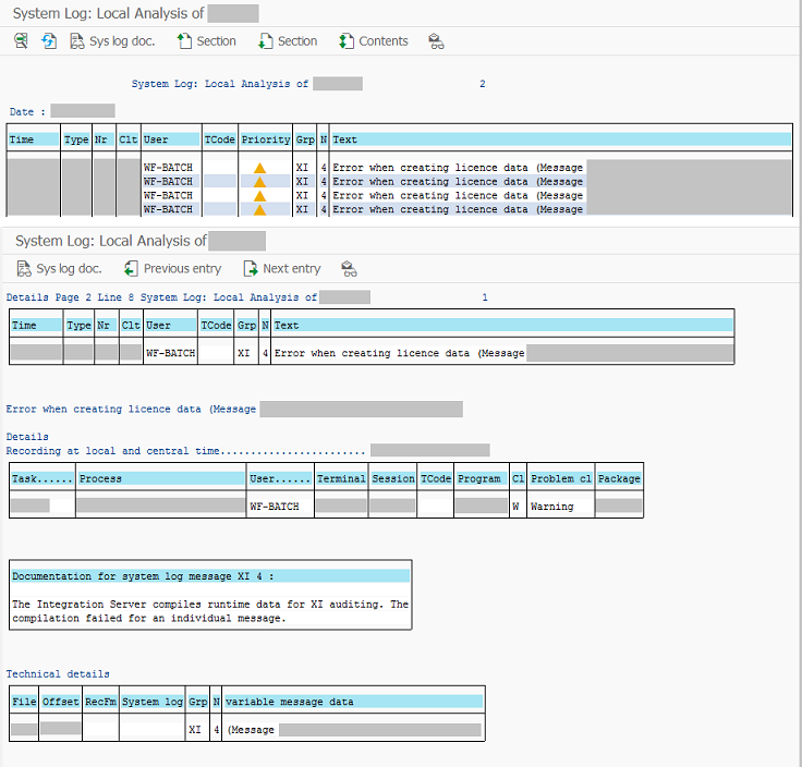 Error when creating license data.png