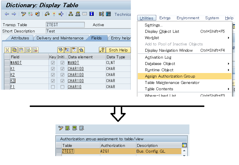 1863055 Deleting DDIC table in SE11 does not delete authorization