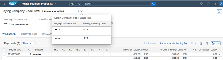 Payment Proposal