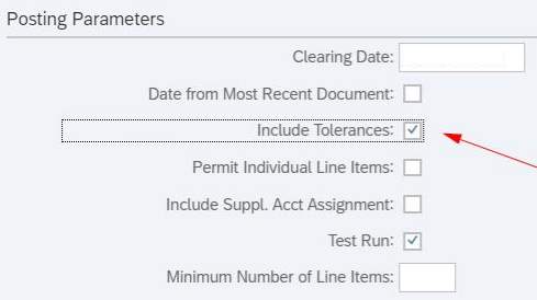 Include Tolerances flag