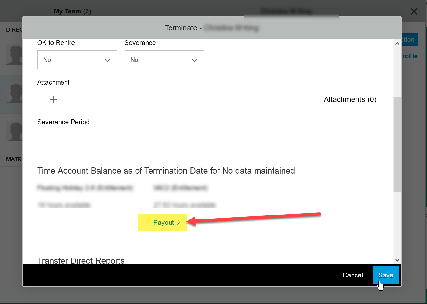 Payout link termination UI.png