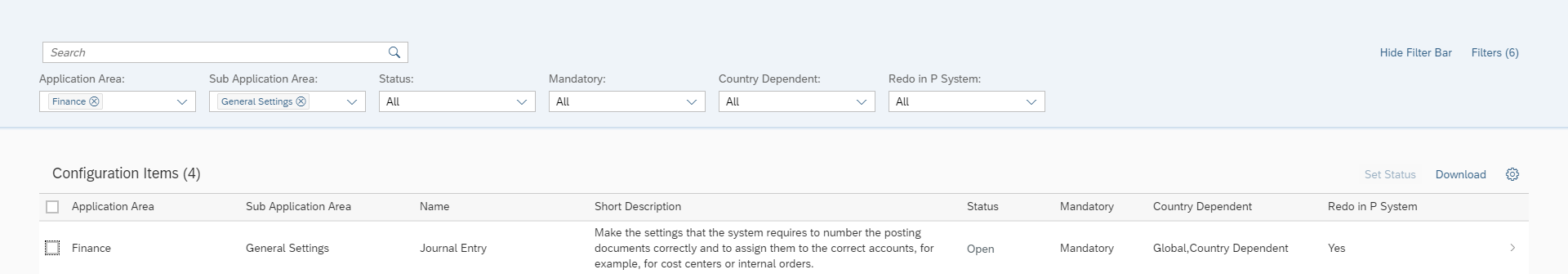 account assignment object has jurisdiction code