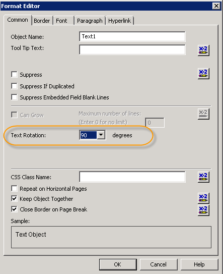 1615067 - How to rotate text to be vertical in a Crystal Reports .NET ...