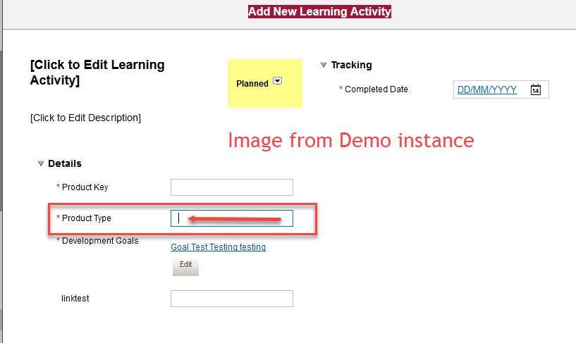 Custom Learning Activity cursor in wrong field.jpg