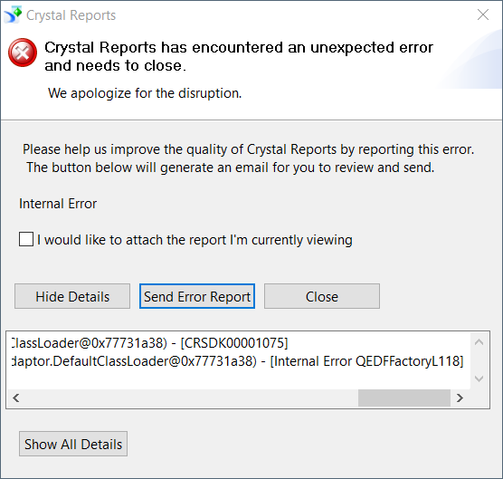 Crystal Reports Viewer Internal Error.png