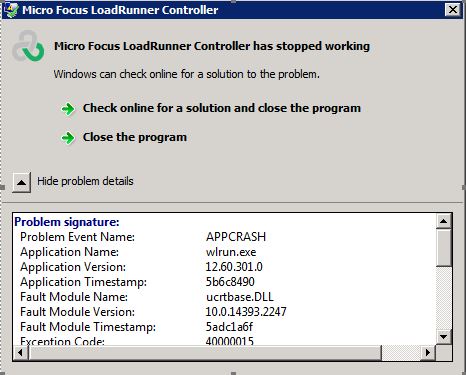 loadrunner controller error.JPG