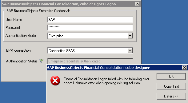 Schema van SAP Businessobjects Financial Consolidation.