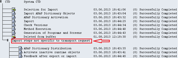 Import steps not specific to transport request .PNG