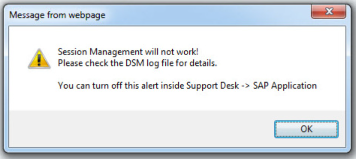 CHANGE 1999574 - Booking a course in LSO gives the error Session Management will not work. Please check the DMS log file